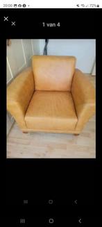 Sofa, echt leer!, Huis en Inrichting, Ophalen, Eenpersoons, Zo goed als nieuw, Minder dan 150 cm