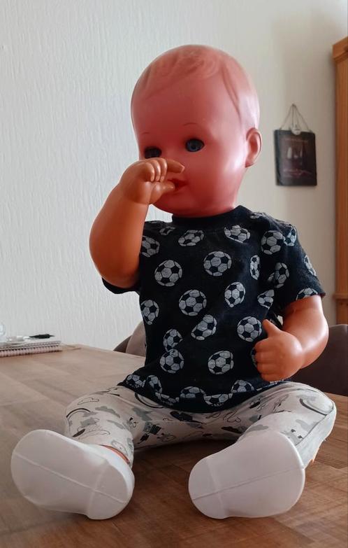 Vintage papier maché pop 58cm., Antiek en Kunst, Antiek | Speelgoed, Ophalen