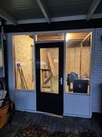 Kozijn met deur, Doe-het-zelf en Verbouw, Kozijnen en Schuifpuien, Gebruikt, Deurkozijn, Hout, Ophalen
