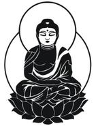 Muursticker figuursticker decoratiesticker Buddha Boedha, The River House, Info@theriverhouse.nl, Nieuw, Ophalen of Verzenden