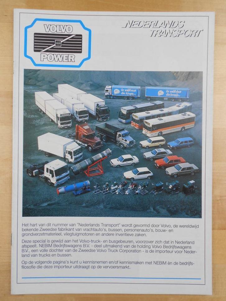Volvo Truck / Bus Programma Tijdschrift 1988 - Nebim, Boeken, Auto's | Folders en Tijdschriften, Zo goed als nieuw, Volvo, Ophalen