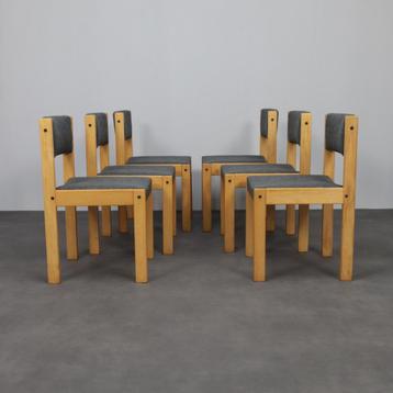 Set of 6 Dining Chairs by Cees Braakman for Pastoe, 1970s beschikbaar voor biedingen