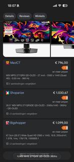 MSI MPG 271QRX QD-OLED 360Hz Gaming Monitor - Zo Goed Als Ni, Hoofdtelefoonaansluiting, Minder dan 1 ms, Zo goed als nieuw, Overige typen