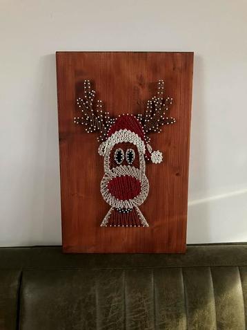 Spijkerkunst Rudolf Rendier super grappig beschikbaar voor biedingen