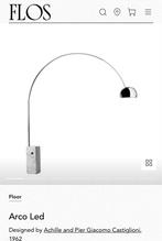 Flos Vloerlamp - Design Klassieker!, Huis en Inrichting, Ophalen, Gebruikt, Metaal, 150 tot 200 cm