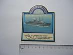 sticker Marine mijnenjager schip vloot retro navy leger, Verzamelen, Stickers, Verzenden
