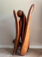 Houten Engel Beeld – Warm Kersenhout – Spirituele Kunst, Ophalen