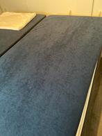 2 Schuimrubber Toppers 200x80 - Blauw - Caravan, Caravans en Kamperen, Ophalen, Zo goed als nieuw