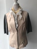 Nieuw Arma lederen vest beige grijs 40 42 l xl, Verzenden, Beige, Arma, Maat 42/44 (L)