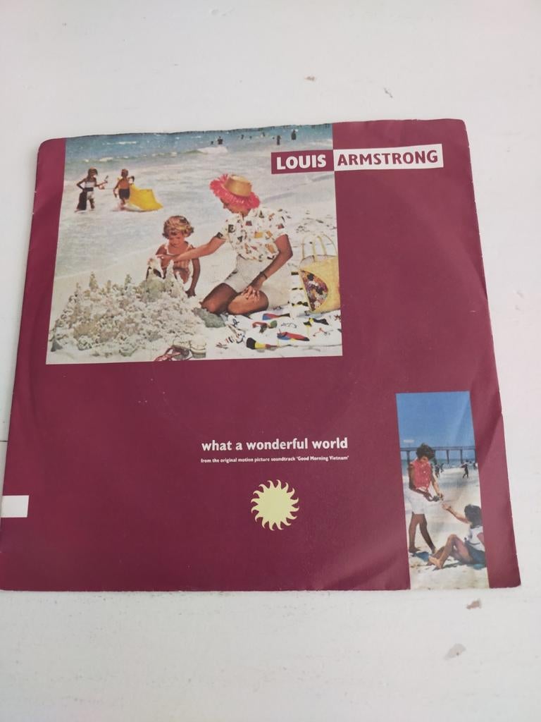 Louis Armstrong , what a wonderful world, Cd's en Dvd's, Vinyl Singles, Ophalen of Verzenden, Zo goed als nieuw, Pop