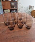 Vintage BP Rookglas Glazen - Set van 8, Ophalen of Verzenden, Glas, Overige stijlen, Glas of Glazen