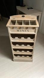 Wijnkastje, Huis en Inrichting, Woonaccessoires | Wijnrekken, Ophalen of Verzenden, Zo goed als nieuw, Minder dan 50 cm, Minder dan 5 flessen