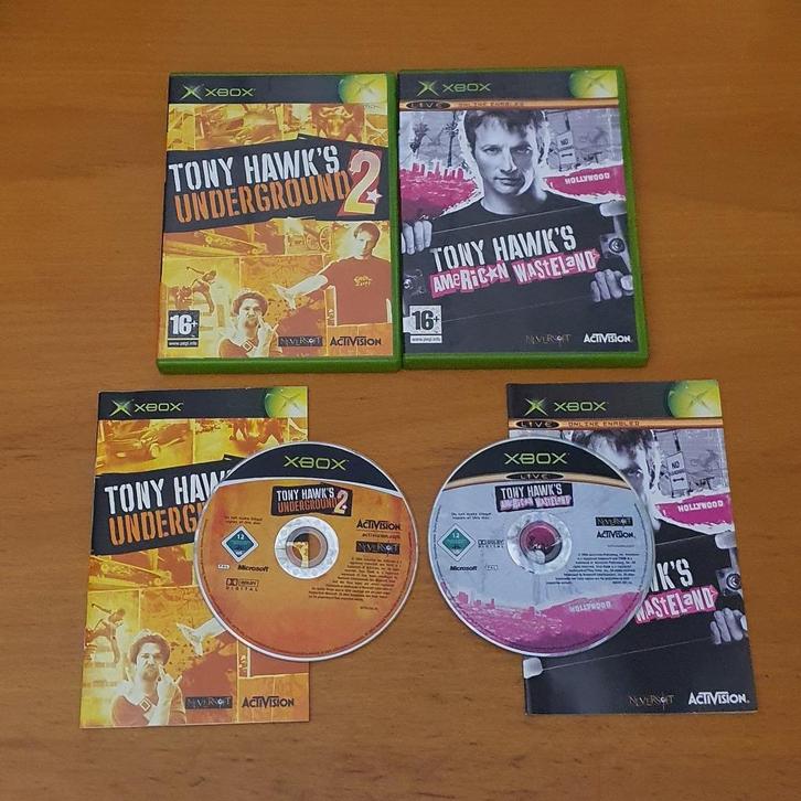 OPRUIMEN | XBOX | 2x Tony Hawk GAMES voor 15 Euro, Spelcomputers en Games, Games | Xbox Original, Gebruikt, Sport, 3 spelers of meer