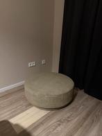 VT Wonen Poef Taupe - 80cm, Huis en Inrichting, Banken | Voetenbanken en Poefen, Ophalen, Rond, Nieuw, 75 tot 100 cm