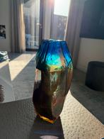 Graphic Luster Vaas & Kaarshouders - Zeer Goed!, Overige kleuren, Ophalen of Verzenden, Minder dan 50 cm, Glas
