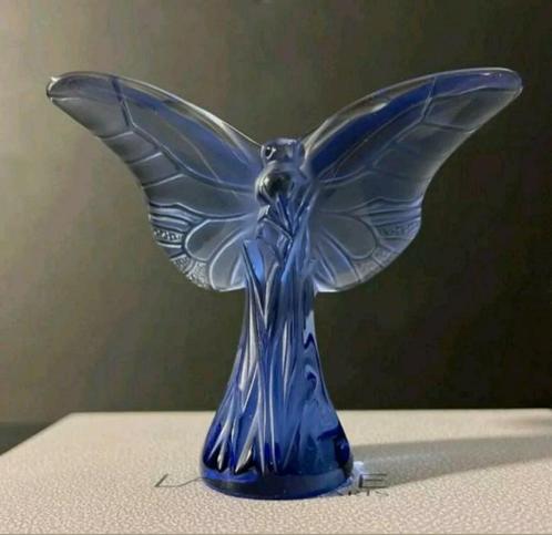 Lalique Blue Butterfly, Antiek en Kunst, Antiek | Glas en Kristal, Ophalen of Verzenden