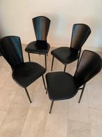 Stoel design stoelen leer, Ophalen, Gebruikt, Zwart, Leer
