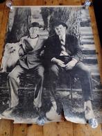 Oud affiche Laurel & Hardy, Verzamelen, Posters, Ophalen of Verzenden, A1 t/m A3, Film en Tv, Rechthoekig Staand