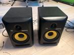 KRK Rokit 6 RP6 G3 set met kabels, Ophalen of Verzenden, Gebruikt, Front, Rear of Stereo speakers, Overige merken