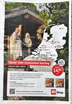 Sauna zegels AD. Bijvoorbeeld Elysium, Tickets en Kaartjes, Twee personen, Kortingsbon, Spa of Sauna