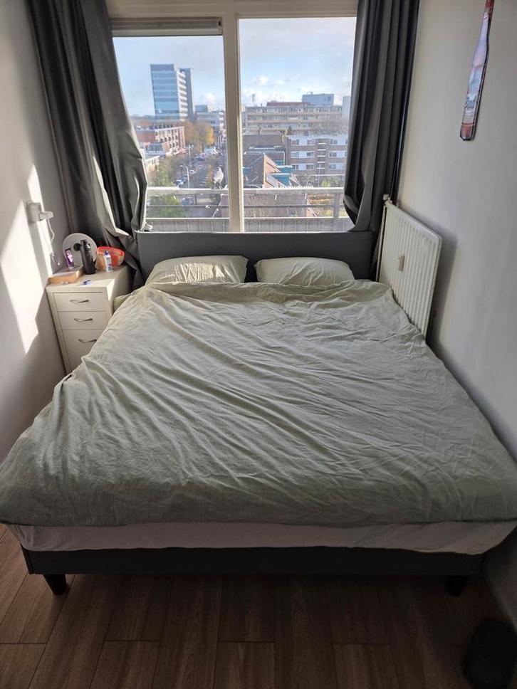 SÄBÖVIK Boxspring 160x200 + Topper (Ikea), Huis en Inrichting, Slaapkamer | Bedden, Ophalen