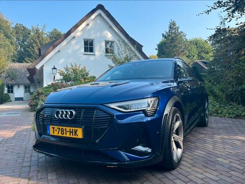 Etron S, 503pk, nieuwstaat, volledige Audi garantie!, Auto's, Audi, Bedrijf, e-tron, Elektrisch, Blauw, Zwart, Leder en Alcantara