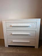 Witte Coming Kids Salty commode met 3 lades, Ophalen, 50 tot 70 cm, Voetruimte, 100 cm of meer