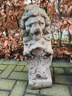 Franse Stenen leeuw – klassiek tuinbeeld / poortwachter, Tuin en Terras, Ophalen of Verzenden, Zo goed als nieuw, Beton, Dierenbeeld
