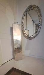 Prachtige oud zilveren ovale spiegel KWALITEIT, Minder dan 100 cm, Zo goed als nieuw, 50 tot 75 cm, Ophalen
