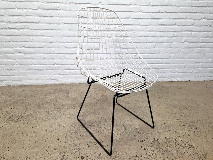 Vintage Pastoe SM 05 Stoel Cees Braakman, Huis en Inrichting, Stoelen, Gebruikt, Eén, Metaal, Wit, Ophalen