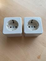 2x Berker opbouw - Wandcontactdoos (wit), Nieuw, Ophalen of Verzenden, Stopcontact