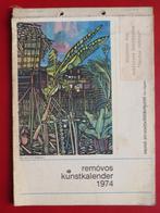 Removos kunstkalender 1974 kalender vintage, Ophalen of Verzenden, Gelezen, Schilder- en Tekenkunst