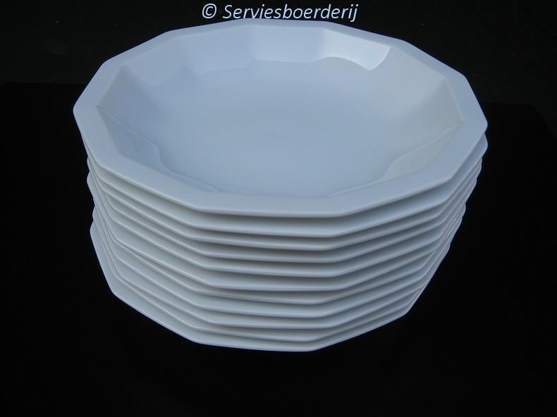 Diepe borden Studio Line Polygon, Huis en Inrichting, Keuken | Servies, Zo goed als nieuw, Bord(en), Overige stijlen, Porselein