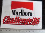 sticker Marlboro logo challenge 1986 uitgesneden, Verzenden, Zo goed als nieuw, Merk