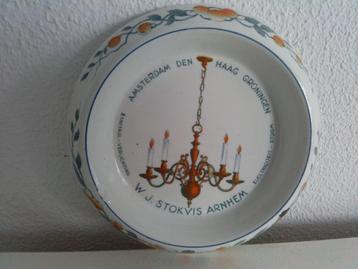 Bordje W.G.Stokvis Arnhem   Societe Ceramique beschikbaar voor biedingen