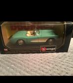 Bburago Chevrolet Corvette (1957) in zeer goede staat., Hobby en Vrije tijd, Modelauto's | 1:24, Ophalen of Verzenden, Zo goed als nieuw