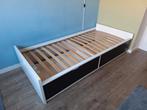 Eenpersoonsbed (90x200) met lades (Ikea), Huis en Inrichting, Slaapkamer | Bedden, Ophalen, Gebruikt, 90 cm, Eenpersoons