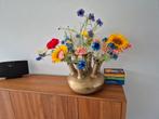 Gouden Tulpenvaas - Tubavaas, Huis en Inrichting, Woonaccessoires | Vazen, Overige materialen, Geel, Ophalen of Verzenden, Zo goed als nieuw