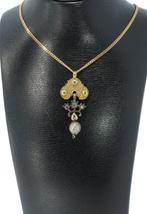 Mutsenbel 14k gouden ketting hanger diamant parel zeeland, Sieraden, Tassen en Uiterlijk, Ophalen of Verzenden, Goud, Hanger, Met edelsteen