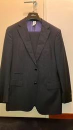 Kostuum colbert en pantalon donkerblauw met kruitstreep m50, Ophalen of Verzenden, Maat 48/50 (M), Blauw, Thomas henderson
