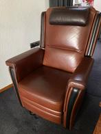 Klassieke trojan lederen fauteuils, Ophalen, Gebruikt, Leer, 75 tot 100 cm