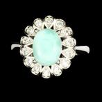 Ring met Larimar, Sieraden, Tassen en Uiterlijk, Ringen, 18 tot 19, Nieuw, Dame of Heer, Met edelsteen