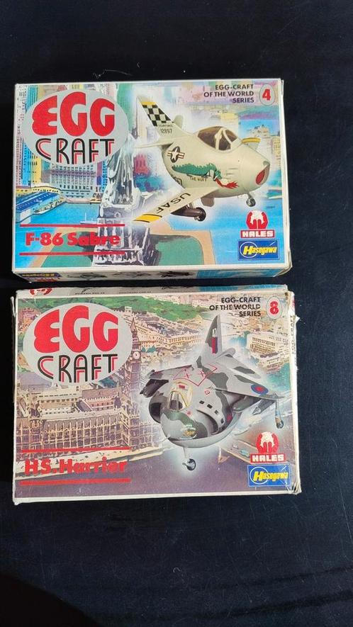 Hasegawa egg craft vintage model kit bouwpakket harrier f86, Hobby en Vrije tijd, Modelbouw | Overige, Zo goed als nieuw, Groter dan 1:32