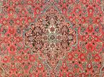Handmade Persian wool Hamadan Husseinabad carpet 272x355cm, Persian Perzisch vintage oosters hype, Crème, 200 cm of meer, Ophalen of Verzenden