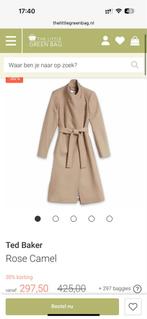 Ted Baker Trenchcoat Wol Beige Maat 2, Kleding | Dames, Jassen | Winter, Ophalen of Verzenden, Gedragen, Maat 36 (S), Beige