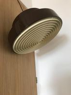 Bruine ronde vintage hang lamp retro deens dutch design, Ophalen, Kunststof, Zo goed als nieuw, Nvt