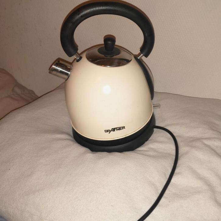Vintage Waterkoker - Draadloos & Rvs, Witgoed en Apparatuur, Waterkokers, 1 tot 2 liter, Draadloos, Rvs, Ophalen of Verzenden