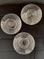 3x Orrefors waxinelichthouder Discus-Design Lars Hellsten, Antiek en Kunst, Ophalen of Verzenden