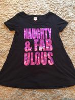 ONLY zwart fuchsia breed triangle tuniek top shirt maat M, Maat 38/40 (M), Only, Zwart, Nieuw