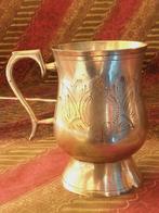 Mooie zware oude silverplate beker uit Engeland 11,2 cm., Ophalen of Verzenden